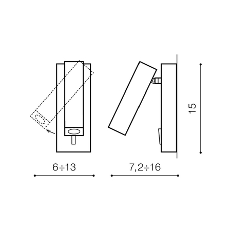 Kinkiet Azzardo ANGUS AZ2445 CHROME