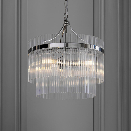 Lampa wisząca Endon Lighting Marietta 104113 nikiel