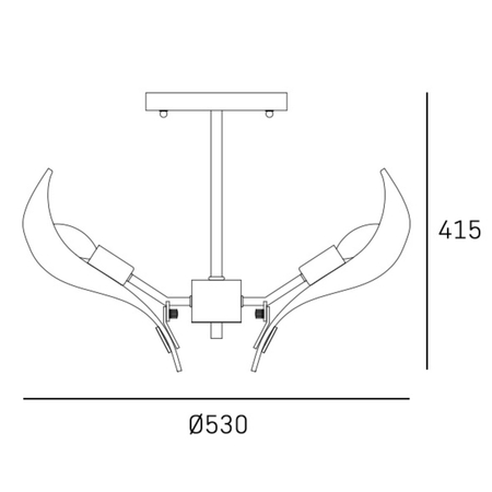 Cosmo Light Plafon CANNES C07739BR