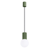 Sollux Lighting Lampa wisząca HALO 1 zielona oliwka SL.1724