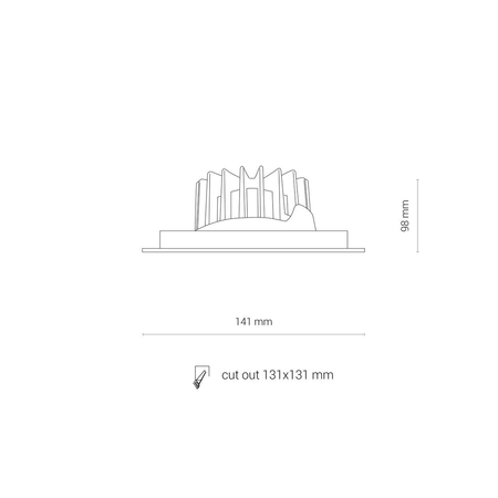 Oprawa wpuszczana CL DIA LED 18W Nowodvorski 8721 biały