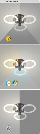Lampa sufitowa Rabalux Sotiris 71007 chrom satyna