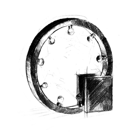 Milagro Lampa Stojąca CASSIOPEIA 9xE14 MZ5033 Czerń / Chrom