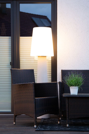 Lampa stojąca No.1 zewnętrzna ogrodowa 2700K RGB 160cm, piaskowy 32565L