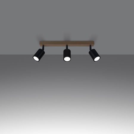 Sollux Lighting Plafon VERDO 3L czarny SL.1293
