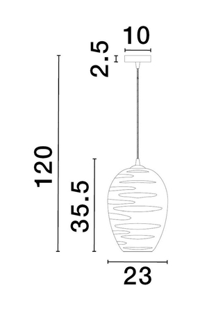 Lampa wisząca Luces Exclusivas BAMBU - czarny mat LE43419