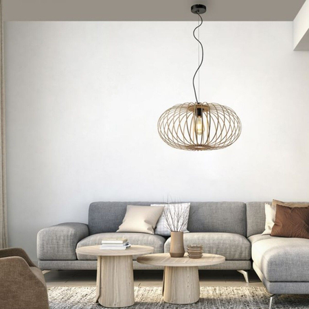 Lampa wisząca Paul Neuhaus RACOON 11409-79 drewniany