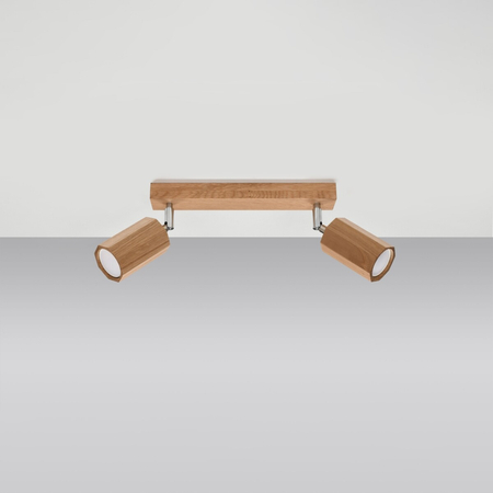 Sollux Lighting Plafon ZEKE 2 dąb SL.1029