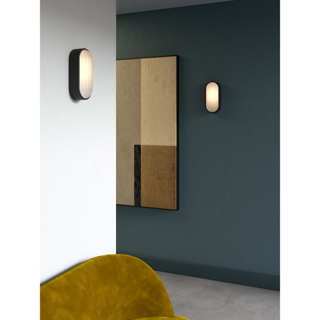 Kinkiet zewnętrzny Astro Montreal Oval 1032007 Czarny z Teksturą