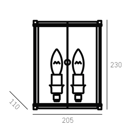 Cosmo Light Kinkiet NEW YORK W02194BR