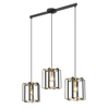 Lampa wisząca Italux Primero PND-44003-3-BK-GD Złoty, czarny mat