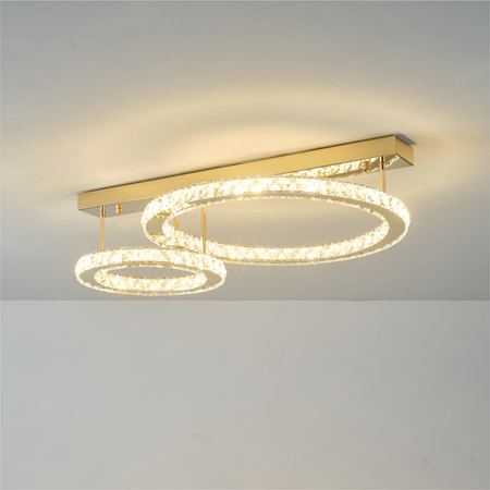 Lampa sufitowa Zuma Line MX3713-2-3GT GIRONA LAMPA SUFITOWA ZŁOTA/GOLD