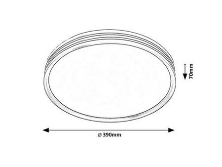 Lampa sufitowa Rabalux Epora 71118 czarny matowy