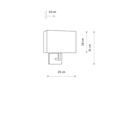 Kinkiet Nowodvorski HOTEL MOOD 11780 kremowy, chrom