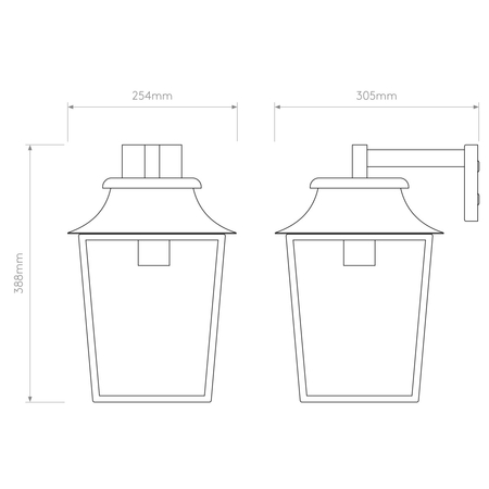 Kinkiet zewnętrzny Astro Richmond Wall Lantern 254 1340011 Czarny z Teksturą