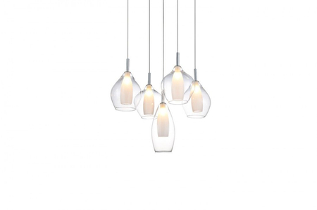 Lampa wisząca Azzardo AZ3076 Amber Milano clear
