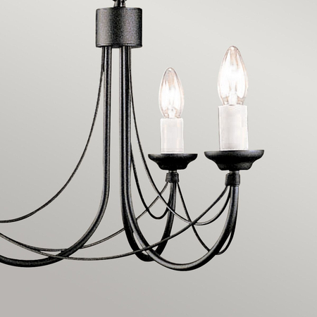 Żyrandol Elstead Lighting Carisbrooke czarny CB3-BLACK