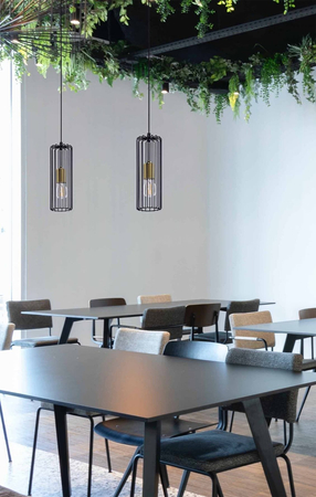 Lampa wisząca GABIA Kaja K-4935 czarny/złoty