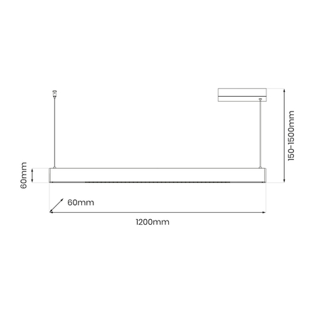Milagro Lampa wisząca LINEA Gold 36W LED 3000K-4000K-5700K ML1785 ZŁOTY