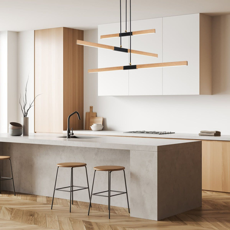 Lampa wisząca Lugano 3xLED brązowa/czarna LP-2828/3P