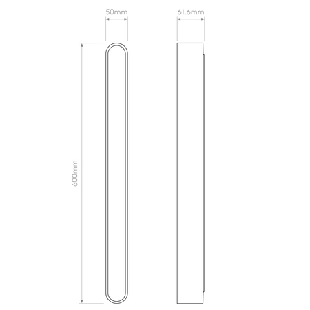Kinkiet Astro Atticus 600 3000K 1440001 Polerowany Chrom