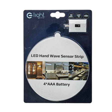 Eko-Light TAŚMA LED 1M Z CZUJNIKIEM RUCHU 4xAAA 4000K EKZ0644