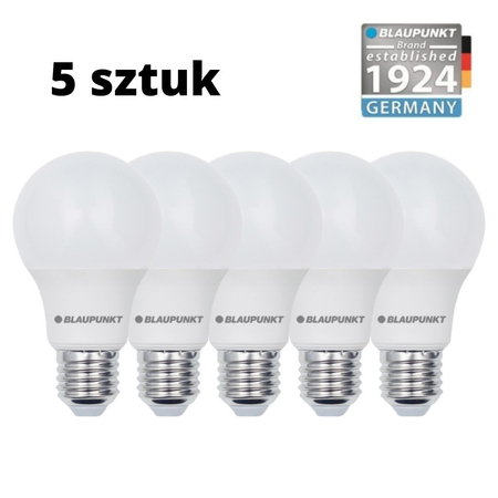Zestaw 5 sztuk - Blaupunkt Żarówka LED E27 6W barwa naturalna