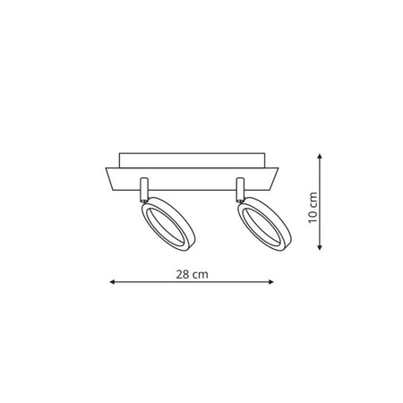 Light Prestige Spot Carrara srebrny LED 3000K LP-1864/2W