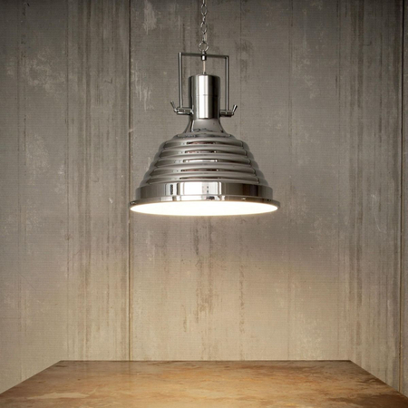 Lampa wisząca Ideal Lux 125824 Fisherman SP1 D48 Cromo