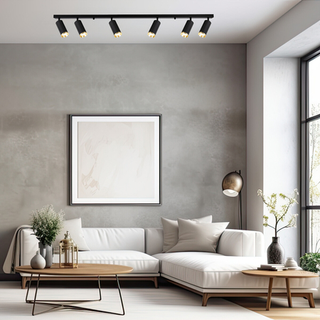 Milagro Oprawa Mica Spot Czarny + Złoty 6xGU10 ML2102 CZARNY