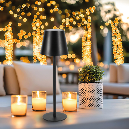 Eko-Light Lampka Biurkowa Virgin 3W 3CCT IP44 Bateria EK1704 CZARNY