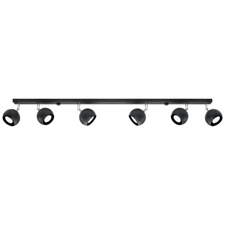 Sollux Lighting Plafon OCULARE 6L czarny SL.0448