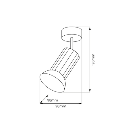 Milagro Oprawa Tulip Spot Czarny 1xGU10 ML1203 CZARNY