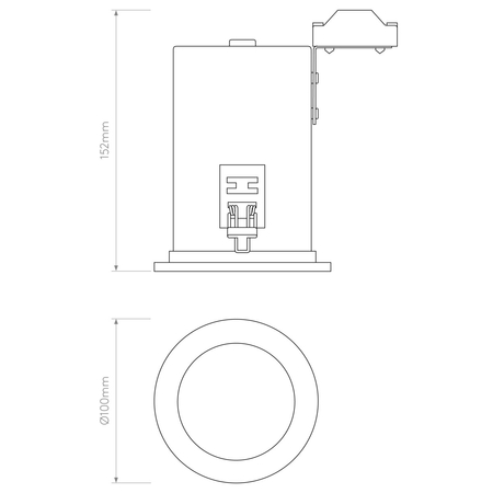 Spot Astro Taro Round Fire-Rated 1240024 Matowy Biały