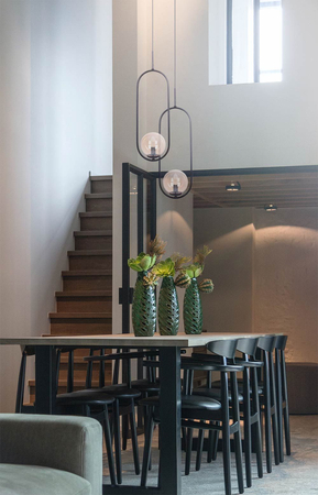 Lampa wisząca VENTA Kaja K-5120 bursztynowy