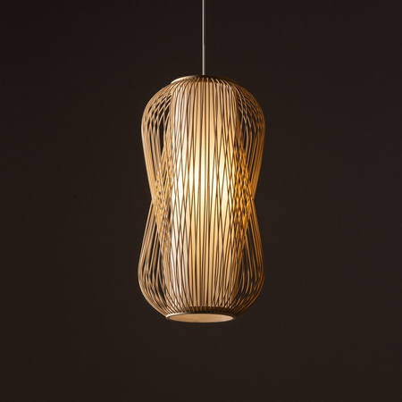 Lampa wisząca Nowodvorski PUKET L 11162 Naturalne drewno Biały