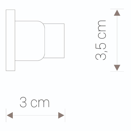 Zaślepka do szyny końcowa Nowodvorski 9458