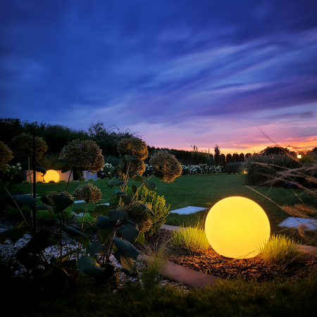 Eko-Light Kula Ogrodowa Globo Fi300 1xE27 EKO0457 BIAŁY