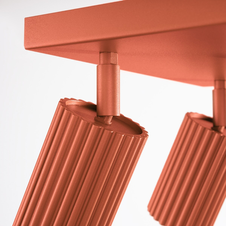 Sollux Lighting Plafon KARBON 4 ochra czerwona SL.1640