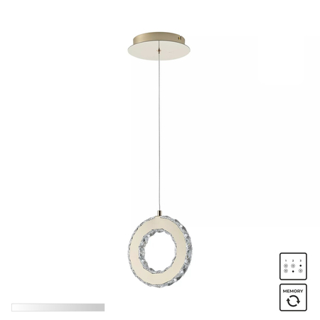 Lampa wisząca Zuma Line MD3713-1-3GT GIRONA LAMPA WISZĄCA ZŁOTA/GOLD