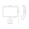 Eko-Light Naświetlacz LED 10W PIR 950lm 5000K EKN9017 CZARNY