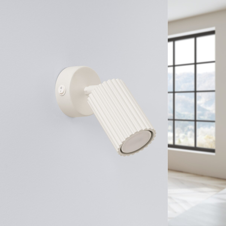 Sollux Lighting Kinkiet KARBON beżowy z włącznikiem SL.1598