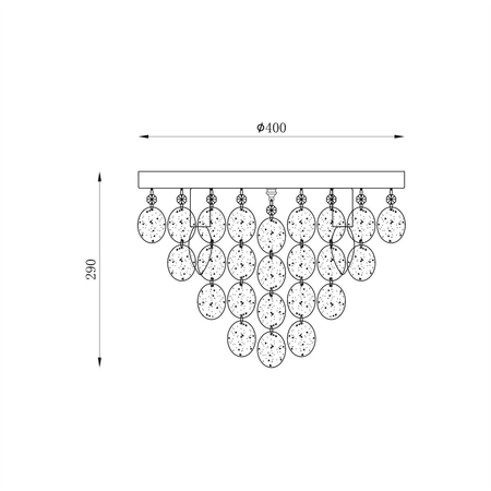 Plafon Zuma Line 18365L Pardo