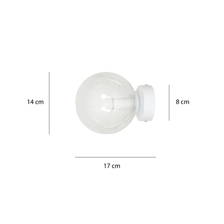 Lampa wisząca ROSSI K1 WH TRANSPARENT Emibig 877/K1 biały