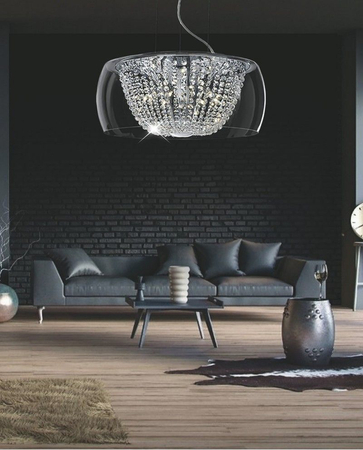 Lampa wisząca Lumina Deco LDP 7018-500 (PR) Disposa Clear D50