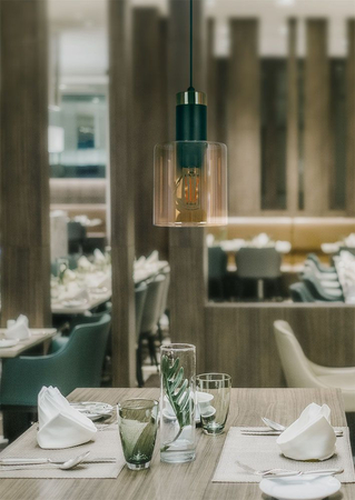 Lampa wisząca ALTO Kaja K-5255 czarny/złoty