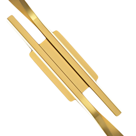 Kinkiet LED Abigali Vargo 12W nowoczesny 42cm złoty