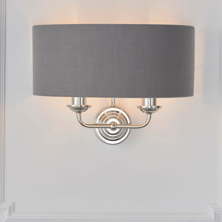 Kinkiet Endon Lighting Highclere 94406 nikiel
