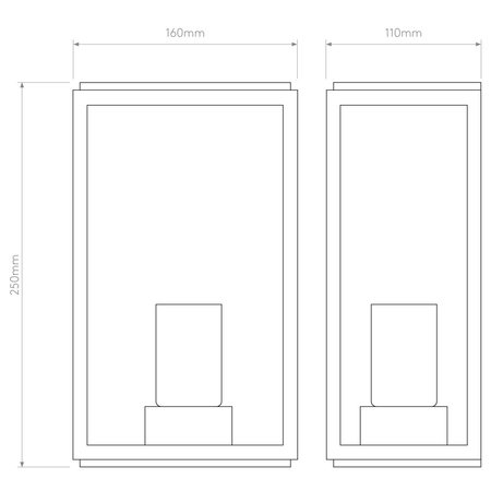 Kinkiet zewnętrzny Astro Homefield 160 1095029 Brązowy