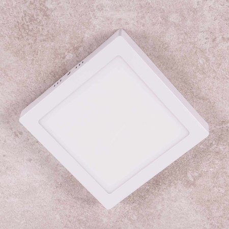 Plafon LED Greenie SOLID kwadratowy metalowy 220x220 18W CW